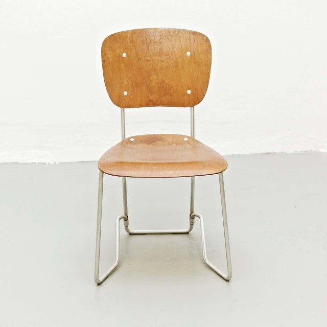 Stackable Aluflex chairs by Armin Wirth for Aluflex, Switzerland, 1950s. Rare first edition pair of chairs. In good...