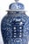 Pair of Chinese Blue and White Porcelain Lidded Jars With Stands For Sale - Image 6 of 10