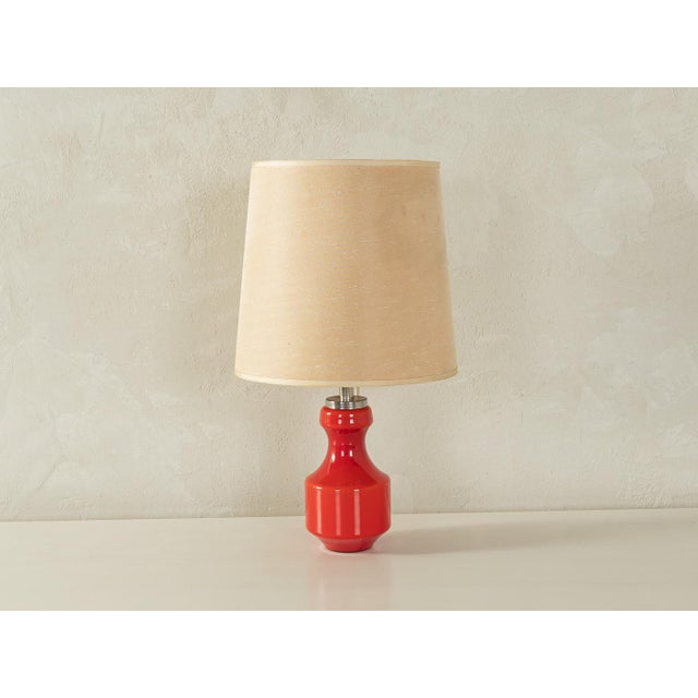 Table Lamp with Glass Base, 1970s For Sale - Image 6 of 6