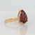 3.7Ct Rubellite Tourmaline Ring With Earth Mined Diamond Accents: Solid 14k Gold, Size 6.75 For Sale In Columbus - Image 6 of 8