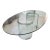 Statement Vintage 1978 Sculptural Glass Dining Table For Sale