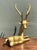 Vintage Brass Deer Sculpture For Sale - Image 14 of 16