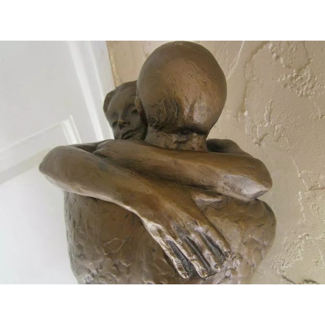 1980s Austin Productions Bronze Sculpture After Rodin "Lover's Embrace" 1980's For Sale - Image 5 of 12