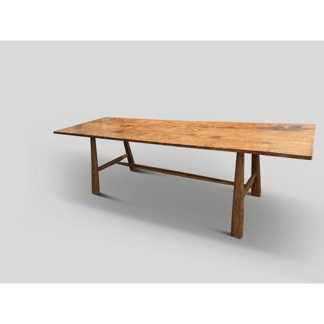 Andrianna Shamaris Midcentury Couture Teak Wood Dining Table For Sale - Image 10 of 18