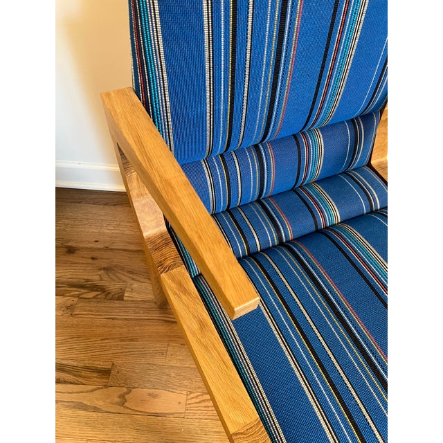 KGBL Julian Dining Chair. Fumed white oak frame and striped wool Maharam fabric. A beautiful chair! Only used lightly as a...