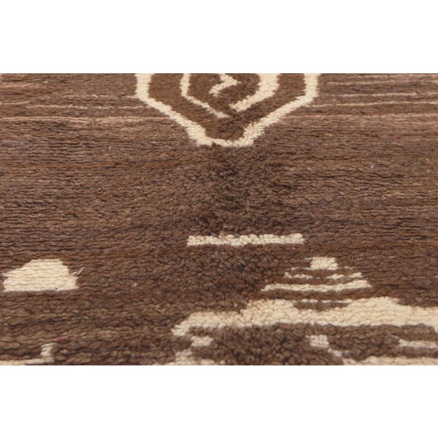 Mid 20th Century Vintage Berber Moroccan Rug - 05'09 x 08'03 For Sale - Image 5 of 10