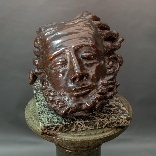 Elisabetta Mayo Daloisio, Figurative Sculpture, 1925, Bronze on a Marble Base For Sale - Image 4 of 7