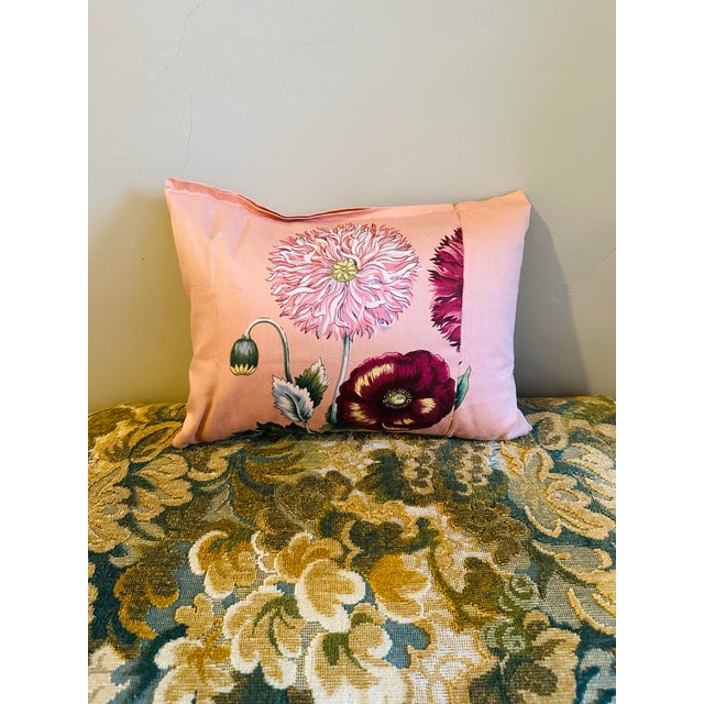Salmon Vintage Handmade Pillow For Sale - Image 8 of 8