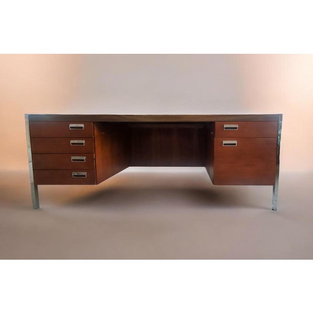 Mid-Century Modern Executive Desk Credenza Set Ge Series 900 Myrtle Desk Co 1960s, 2 Pieces For Sale - Image 15 of 17