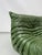 French Three-Seater Togo Sofa in Forest Green Leather attributed to Michel Ducaroy for Ligne Roset For Sale - Image 6 of 12