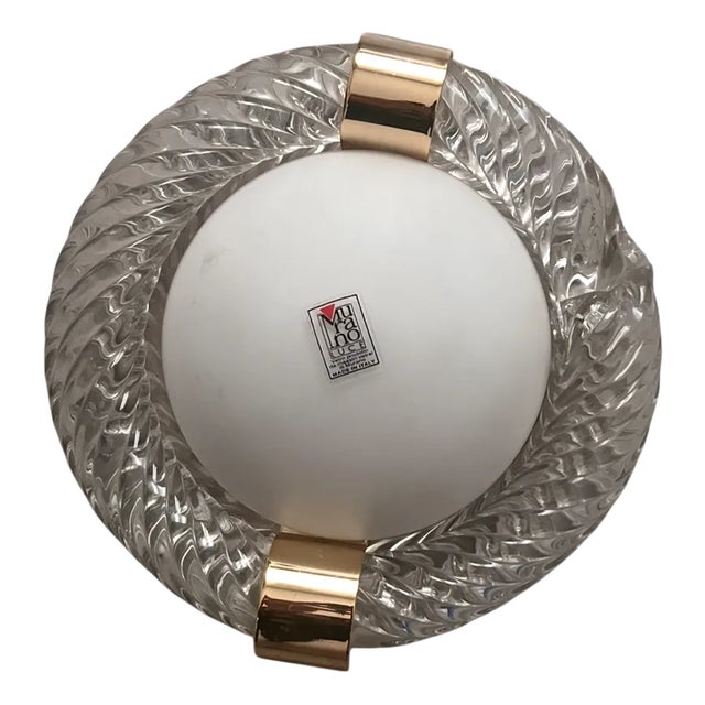 Vintage Wall Lamp from Barovier & Toso, 1950s For Sale