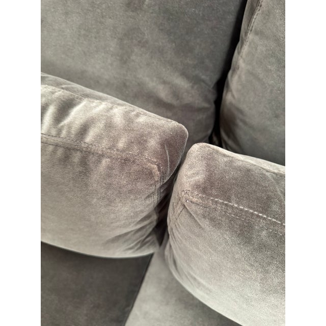 Textile Lee Industries 101" Sofa in Performance Velvet For Sale - Image 7 of 12