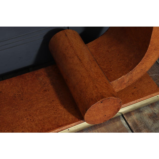 Wood Art Deco French Amboyna Console Table, 1925 For Sale - Image 7 of 18