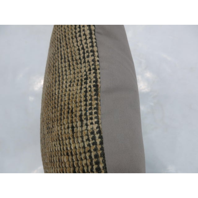 Neutral Moroccan Rug Pillow For Sale - Image 4 of 5