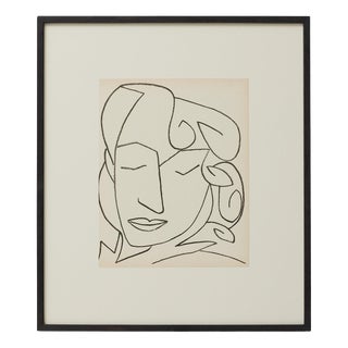 Françoise Gilot, Portrait of a Woman, 1951, Lithograph, Framed For Sale