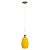 Metal Spot Monopunto Yellow Glass Pendant, Italy, 1980s For Sale
