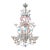 Late 18th Century Eighteen-Light Ca’ Rezzonico Pink White and Blue Chandelier For Sale