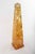Pierre Giraudon (French, b. 1923) Amber Crackle Lucite Obelisk, circa 1970 Decorative obelisk-form sculpture by Pierre...