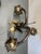 Mid-Century Modern Floral Lamp in Brass and Copper, 1960s For Sale - Image 3 of 12