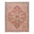 Antique Persian Heriz Wool Rug Handmade in Red Featuring a Medallion Motif For Sale