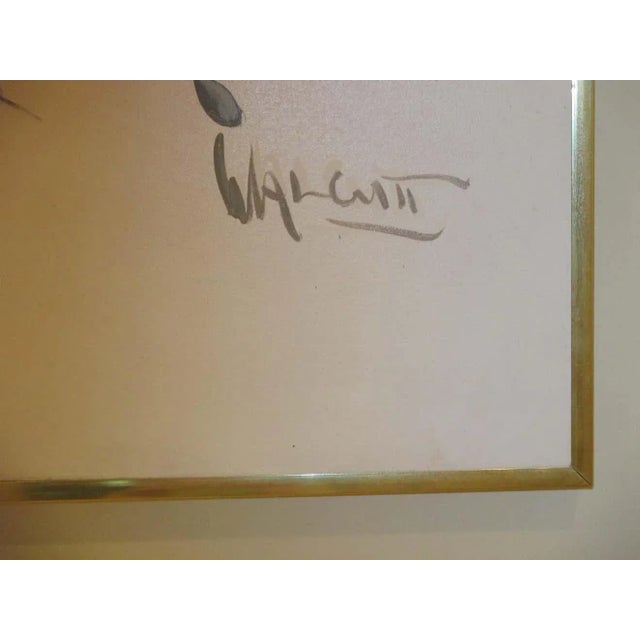 Mid 20th Century Cherry Blossom Still Life Painting, Framed For Sale In Naples, FL - Image 6 of 11