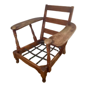 Mid Century Craftsman Maple Paddle Arm Lounge Chair - Cushman Colonial Creation