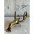 Make a truly unique statement with this monumental vintage polished brass lobster sculpture, an exquisite piece that...