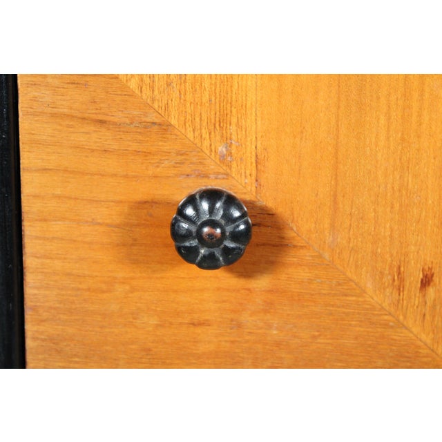 Art Deco Birch and Ebonized Side Table For Sale - Image 10 of 11