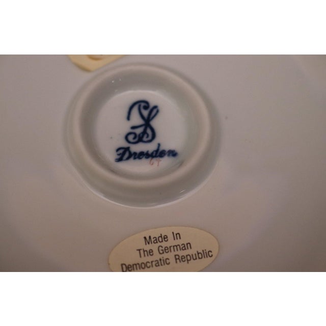 Vintage Dresden Porcelain Ram Head Cachepot For Sale In New York - Image 6 of 7
