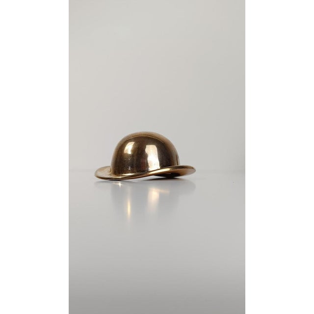 Vintage Hat Bottle Opener in Heavy Gilded Brass, 1970s For Sale - Image 12 of 17
