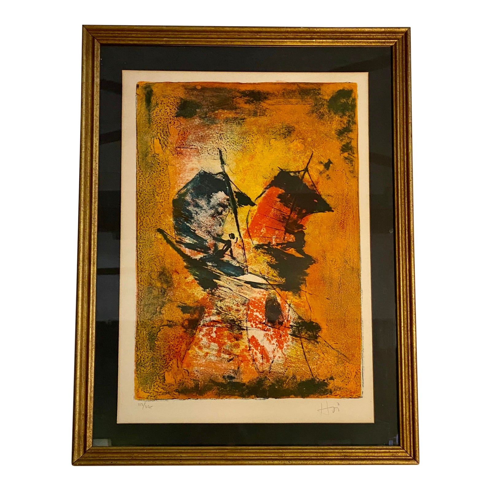 1964 Hoi Lebadang Signed and Numbered Lithograph Chairish