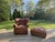 Chair and Ottoman Set in Saddle Toned Leather by Ralph Lauren For Sale - Image 16 of 17
