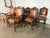 Set of Ten French Carved Wood Dining Chairs With Leather Upholstery For Sale - Image 4 of 18