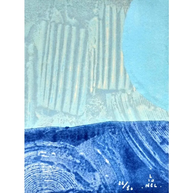 Lionel Perrotte, Abstract Composition, Original Carborundum Etching, 1980s For Sale - Image 6 of 8