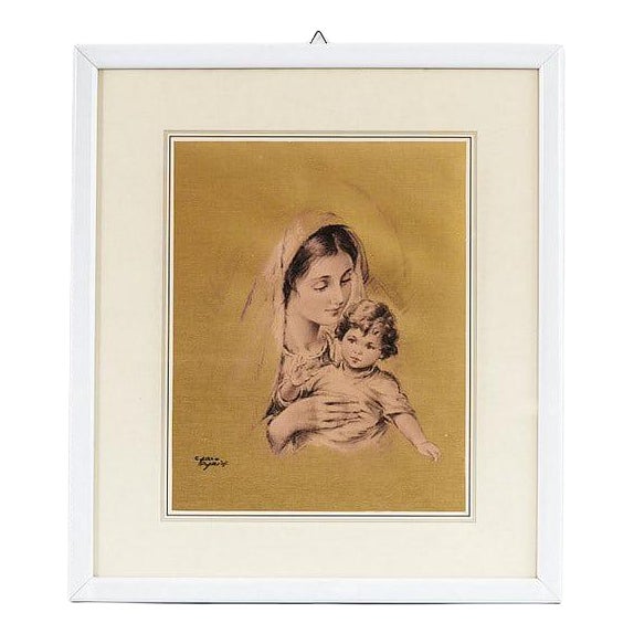 Carlo Parisi, Madonna with Child, Artwork on Paper For Sale