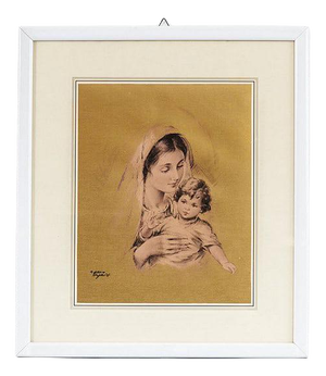 Carlo Parisi, Madonna with Child, Artwork on Paper