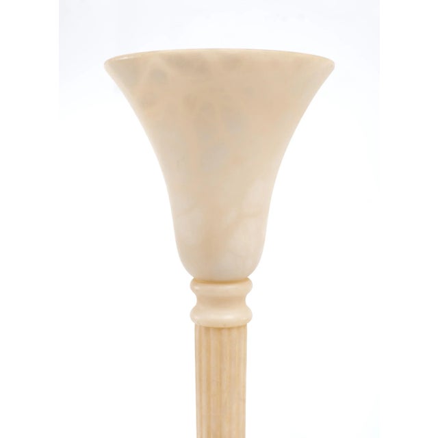 Classical Greek Alabaster Table Lamps, Spain, 1970s, Set of 2 For Sale - Image 4 of 10