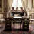 EBONIZED CAMPAIGN-STYLE DESK Most likely English, late 19th century, with later alterations 30 1/4" H x 28 5/8" D x 54" W...