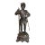 Antique Victorian Figural Cast Metal Statue of a Knight or Gladiator For Sale
