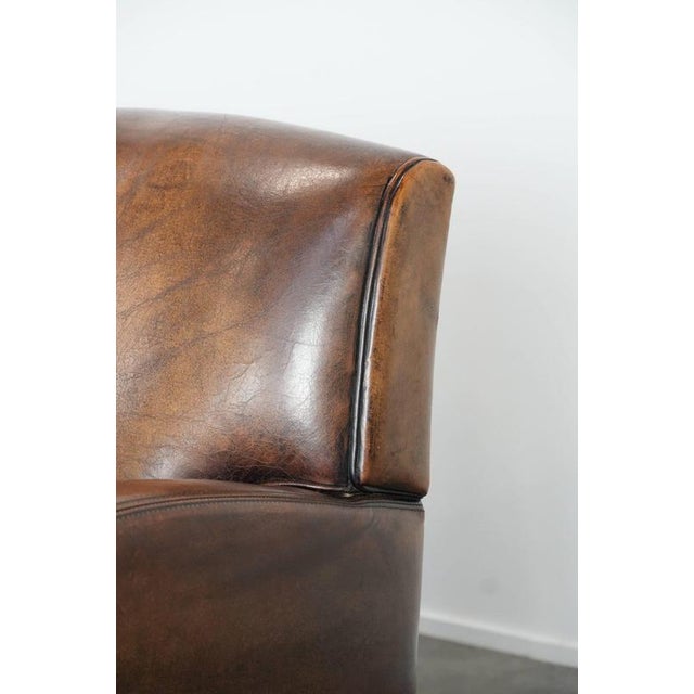 Vintage Sheepskin Leather Chairs, Set of 2 For Sale - Image 12 of 18