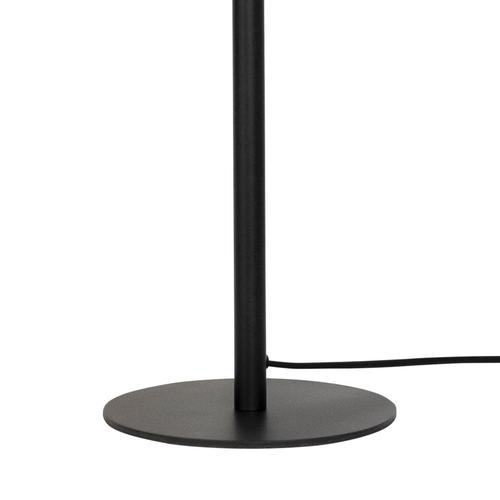 Scandinavian Svep Floor Lamp in Black Raw Brass from Konsthandverk For Sale - Image 3 of 7