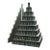 Debra Sachs Split Pyramid III Two-Part Sculpture in Sand and Copper Over Wood For Sale