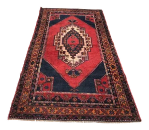 1960s Vintage Turkish Area Rug - 4′10″ × 8′6″