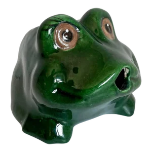 California Ceramic Pottery Figurative Frog Spitter