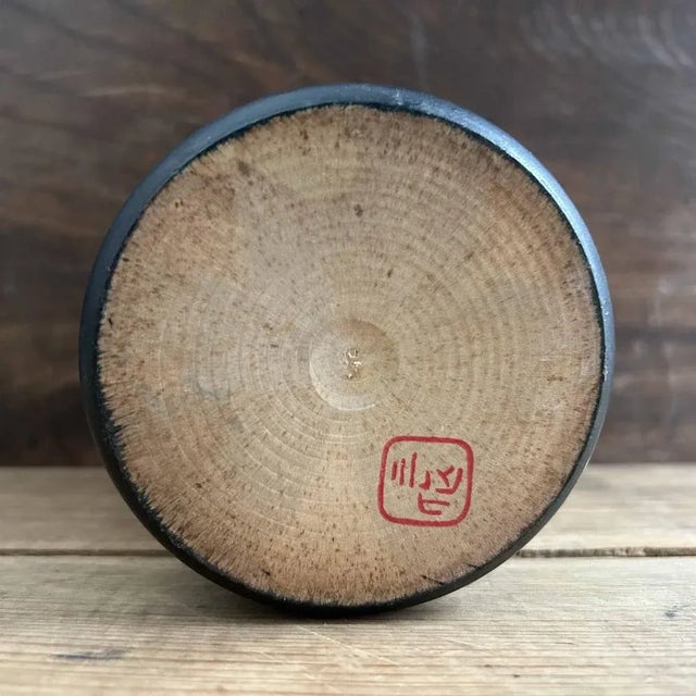 Wood Vintage Sosaku Kokeshi Doll by Sekiguchi Sansaku, Japan, 1970s For Sale - Image 7 of 9