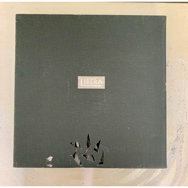 Early 21st Century Clear Modern Contemporary Czech Crystal Centerpiece Flat Bowl With Crushed Design From Libera For Sale - Image 5 of 6