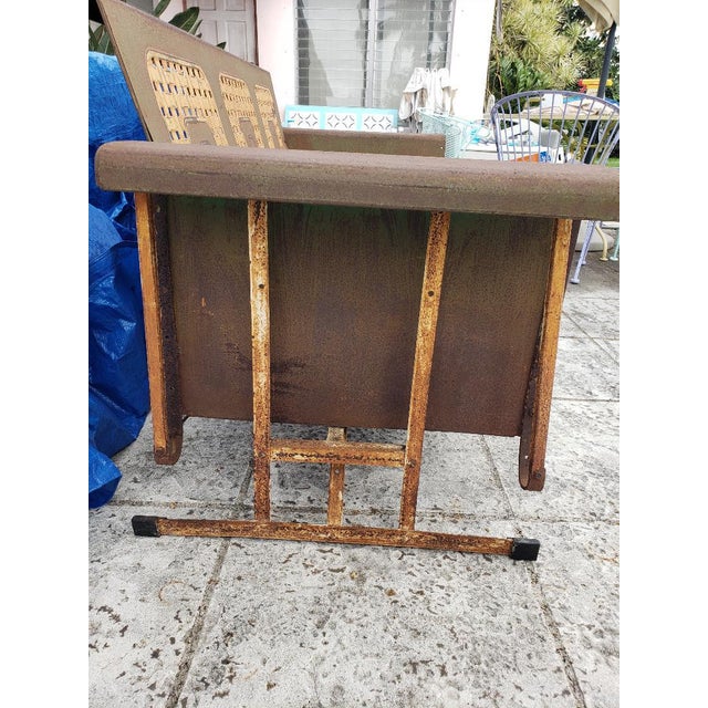 1950s Vintage Metal Porch Glider Chairish