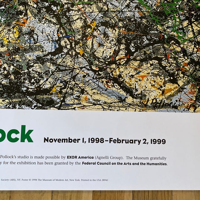 1998 Jackson Pollock, Lucifer Offset Lithograph, MoMA New York Chairish