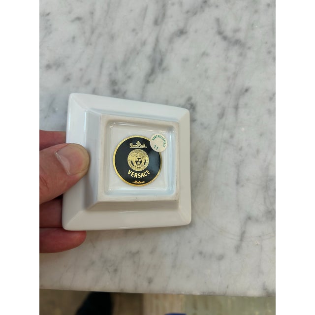 Classical Roman Rosenthal for Versace Accessories Dish/ Tabletop Serve-Ware Signed For Sale - Image 3 of 5