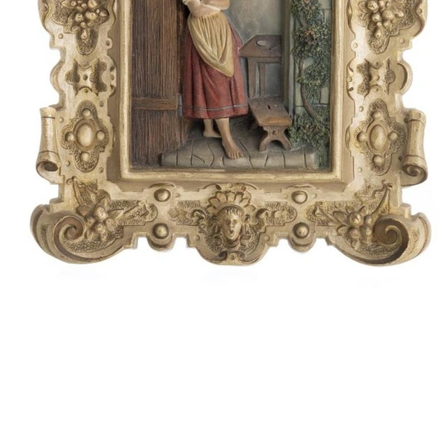 Porcelain Wall Plates, Set of 2 For Sale - Image 3 of 6